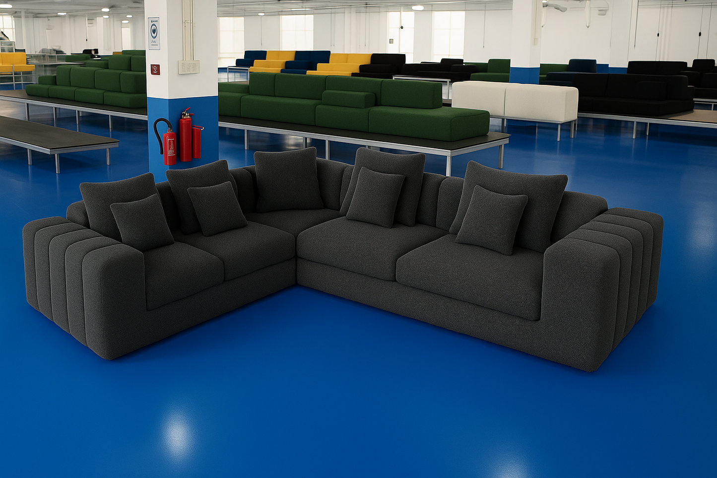 LuxeFlex L-Shape Sofa