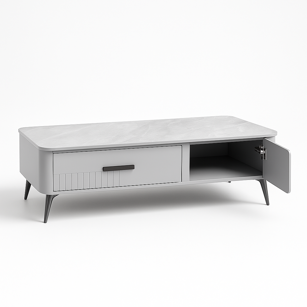 Modern Coffee Table β Sintered Stone & Wood Design