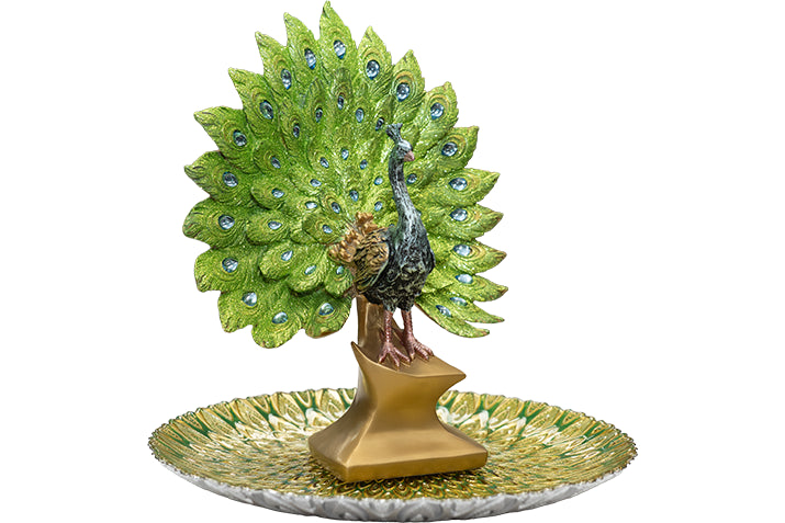 Emerald Majesty Peacock Centrepiece