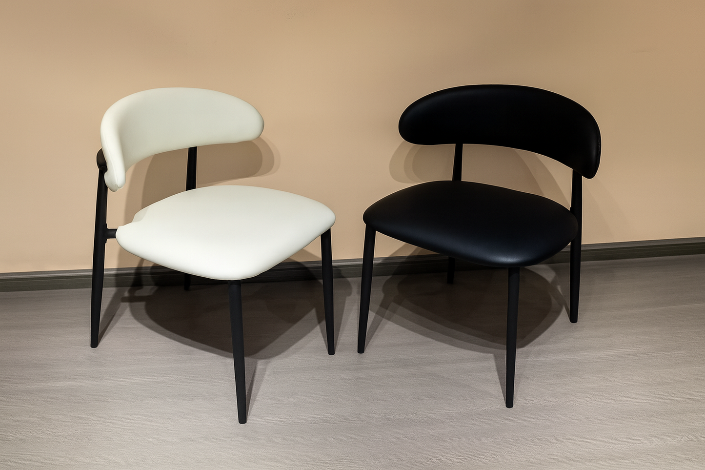 Luxury Gloss White Marble Dining Table With 4 Premium Chairs
