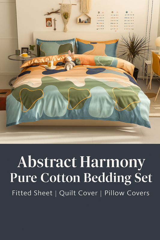 Abstract Glow Pure Cotton Bedding Set