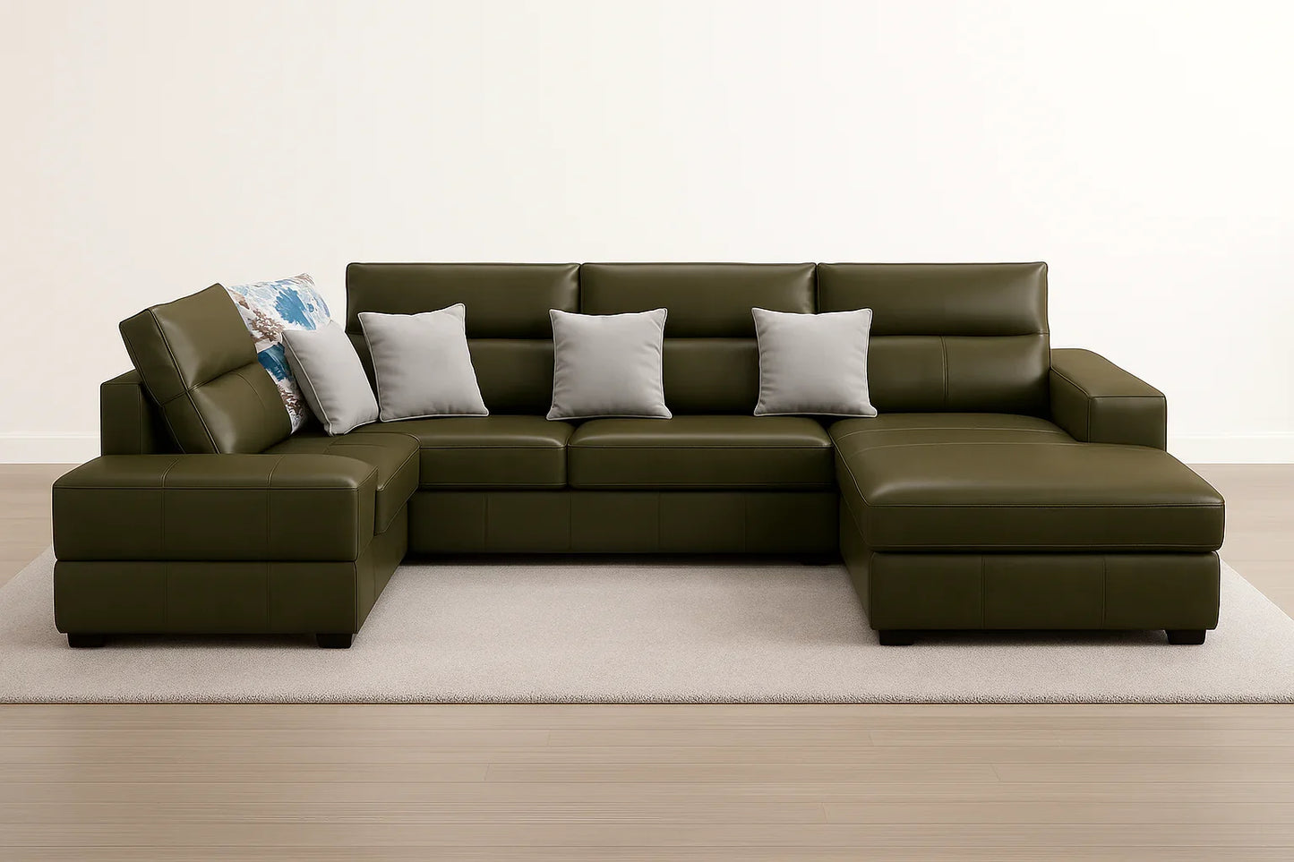Verde Luxe Eco-Leather Sectional (Pre order available)