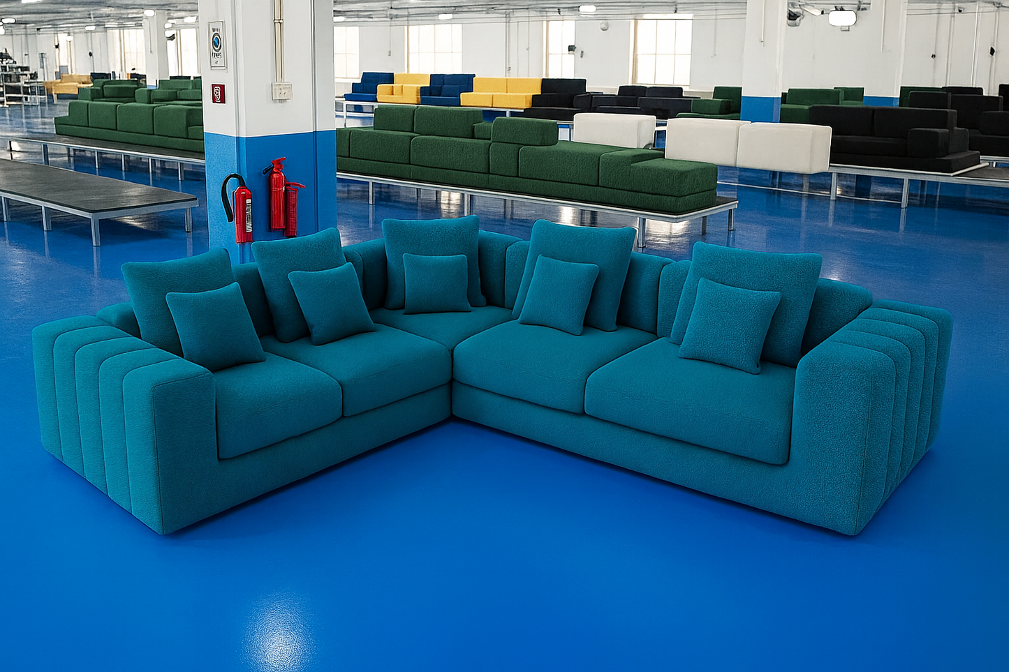 LuxeFlex L-Shape Sofa