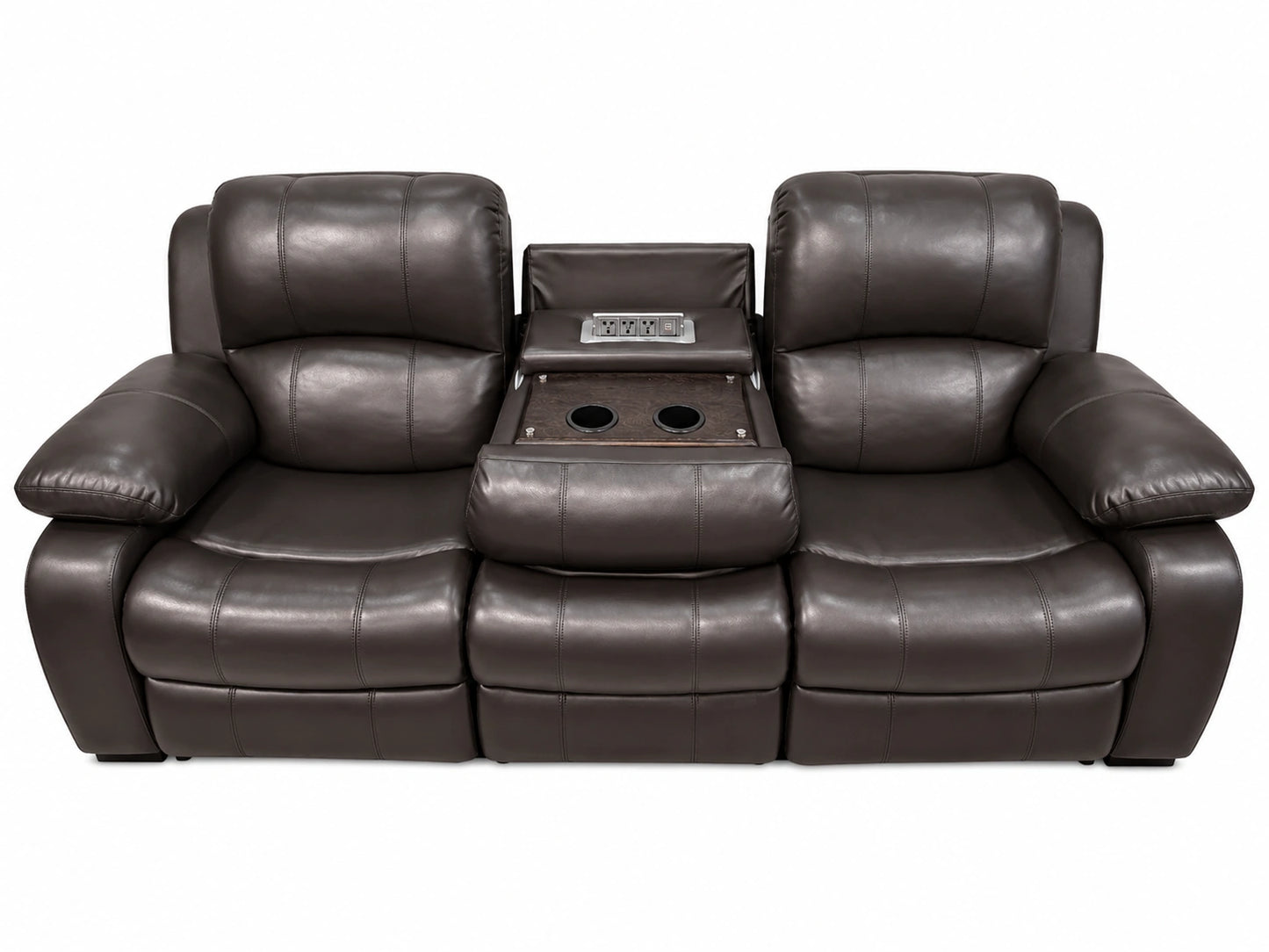 Vantor Luxe Power Recliner Sofa (Dark Chocolate)
