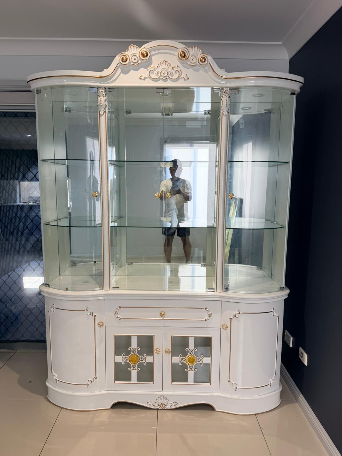Royal Elegance Display & Bar Cabinet