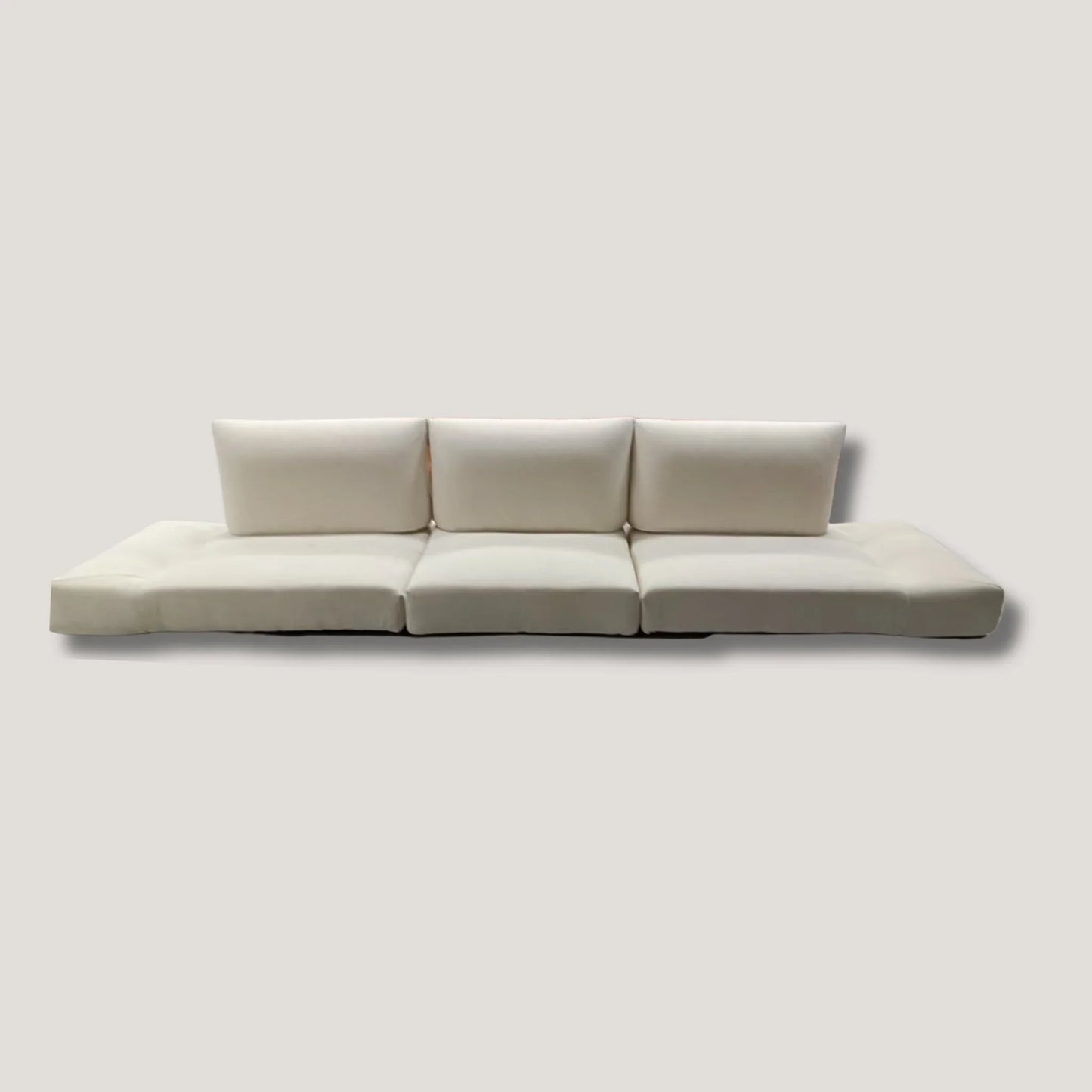 Convertible Cognac Leather Sofa