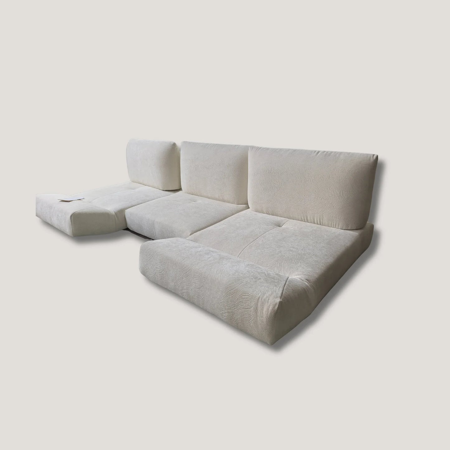 Convertible Cognac Leather Sofa
