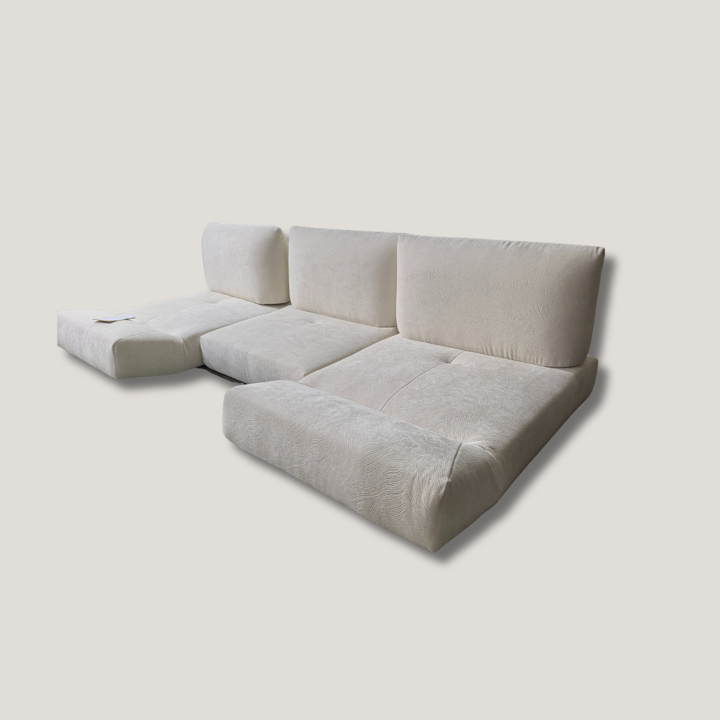 Convertible Cognac Leather Sofa