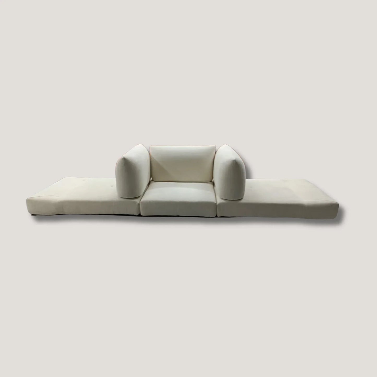 Convertible Cognac Leather Sofa