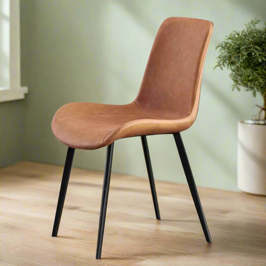 UrbanEase PU Leather Dining Chair