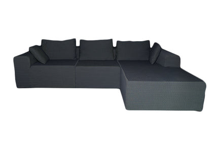LuxeLounge Chaise Sectional Compressed Sofa