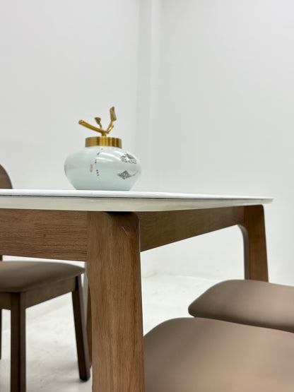 A11 OakStone Dining Set (1 Table + 4 Chairs)