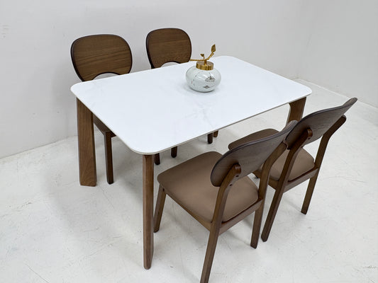 A11 OakStone Dining Set (1 Table + 4 Chairs)