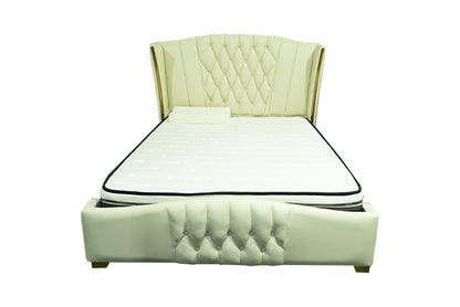 Royale Wingback Gaslift Bed — Premium Leather Storage Bed