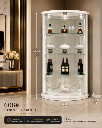 Avelisse Corner Display Cabinet