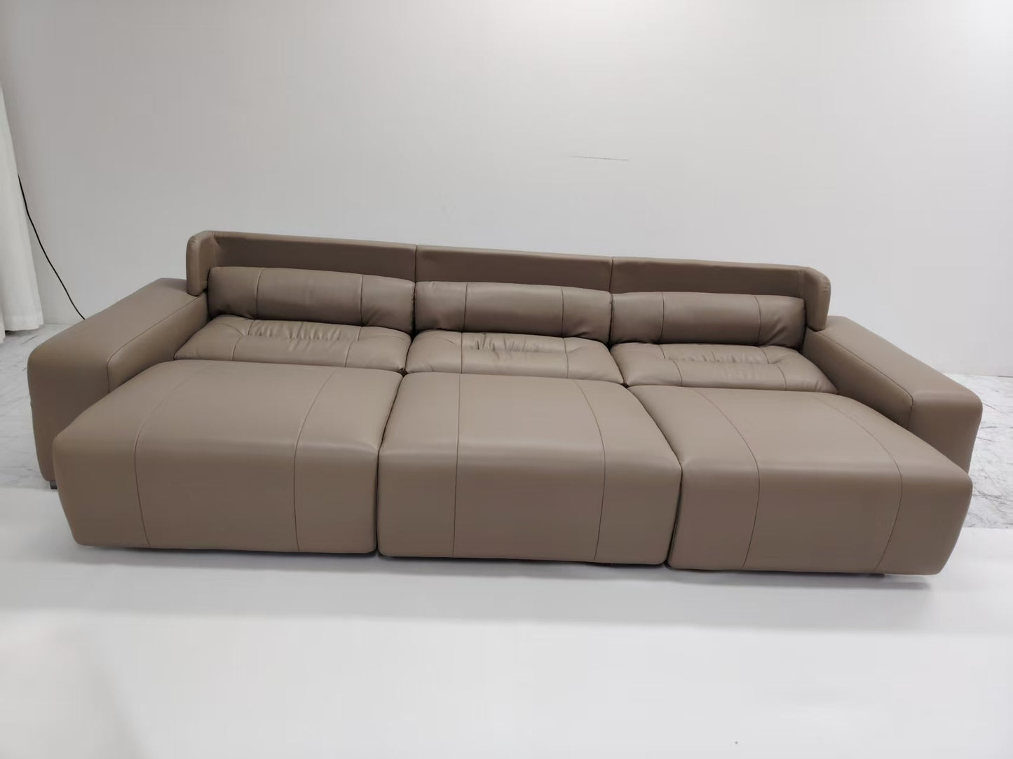 Premium Eco-Leather Smart Recliner Sofa Bed
