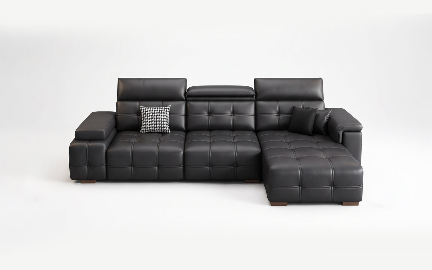 Nero Luxe Sofa Bed – 3.1m (Black)