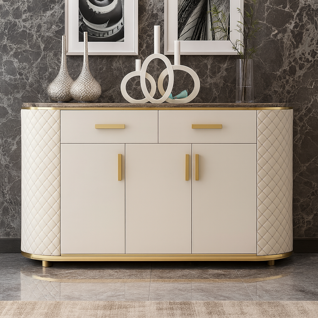 Prestige Diamond Quilted Storage Console