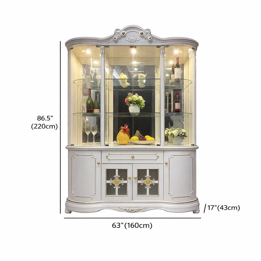 Royal Elegance Display & Bar Cabinet