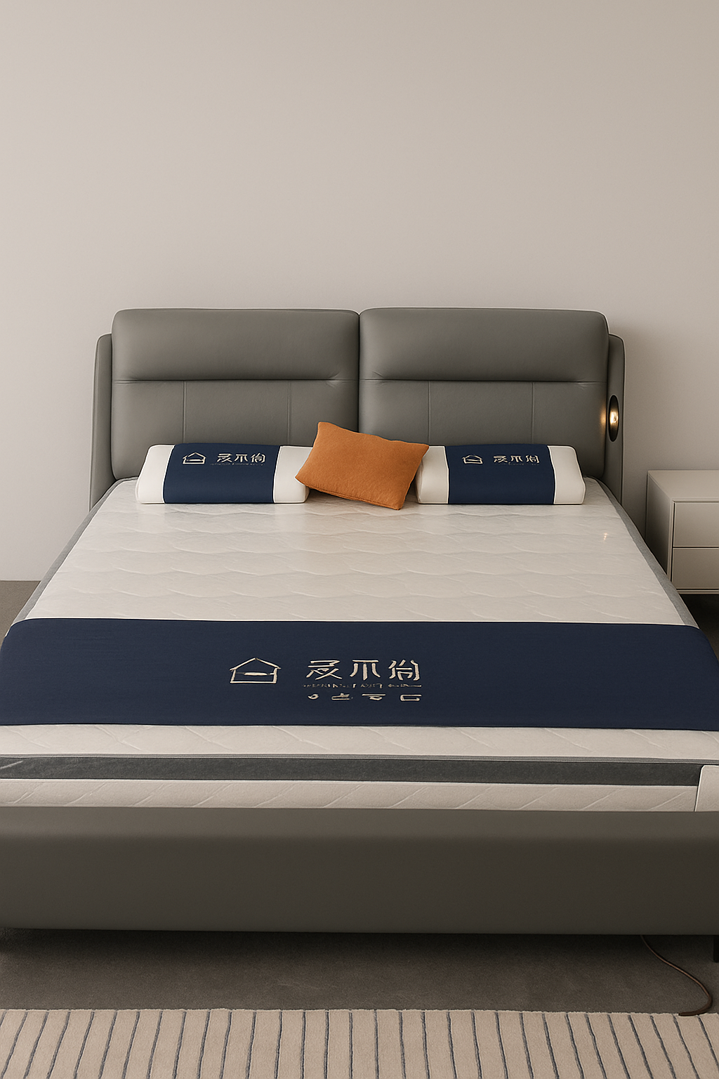 LumiRest Premium Leather Bed