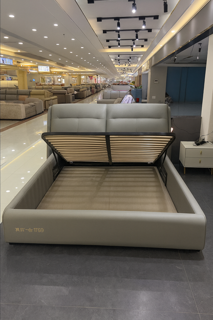 LumiRest Premium Leather Bed