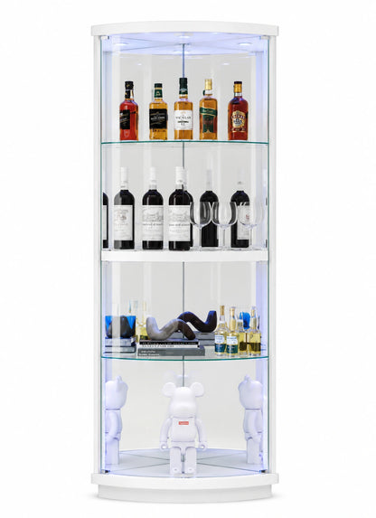 Lumivra Curved Display Cabinet