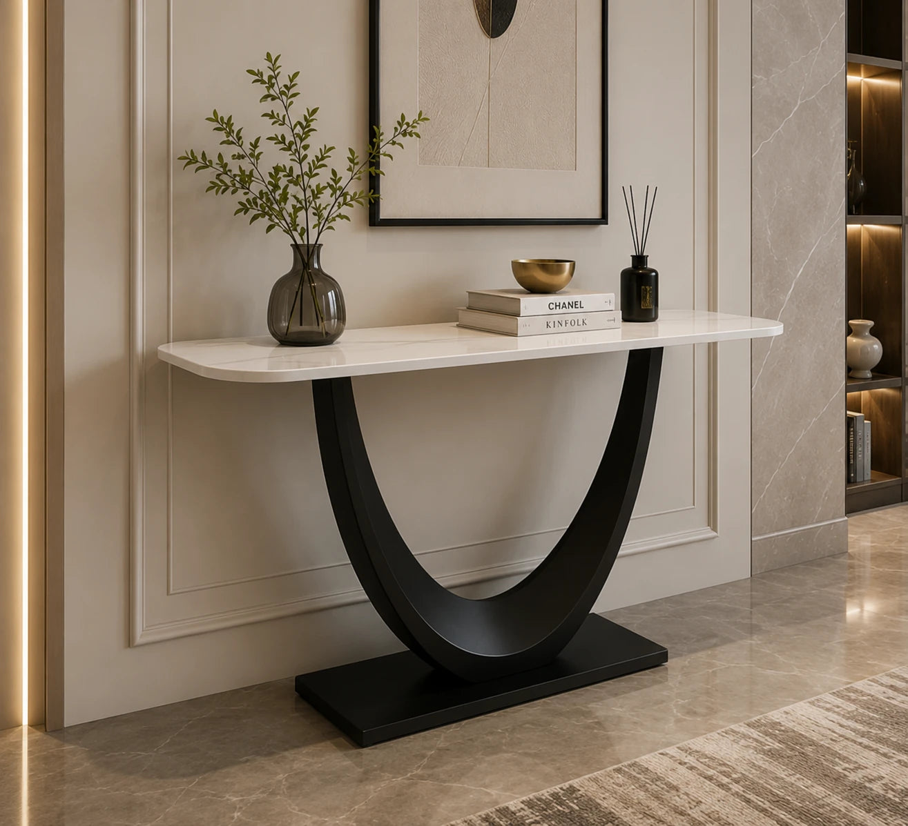 Élan Noir Console Table