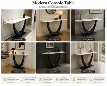 Élan Noir Console Table
