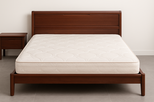 Walnut & Oak Wooden Bed – King & Queen Sizes