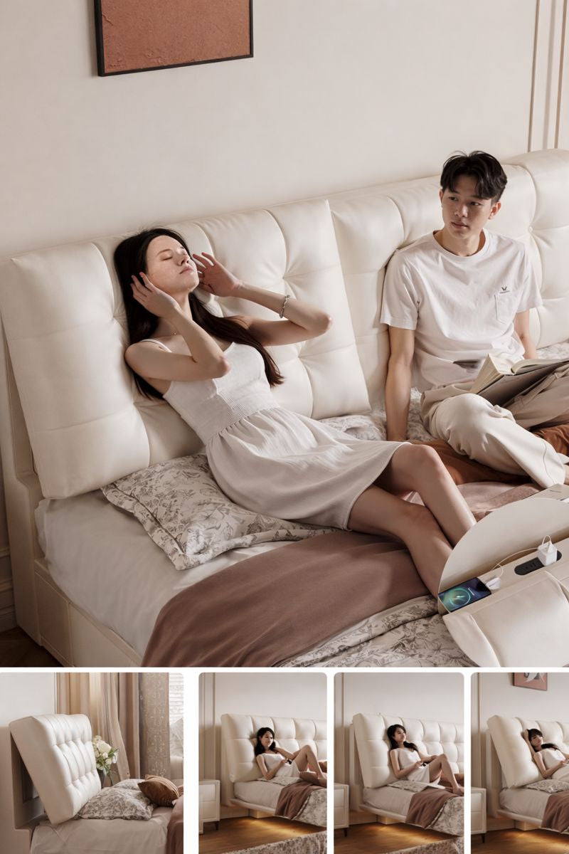 Luxury Cloud Storage Bed King | King Bed Frame Sydney | Shangri-La Decors
