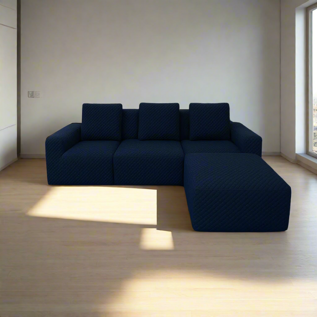 Shangrila Modular Compressed Sofa – Premium Textured Edition