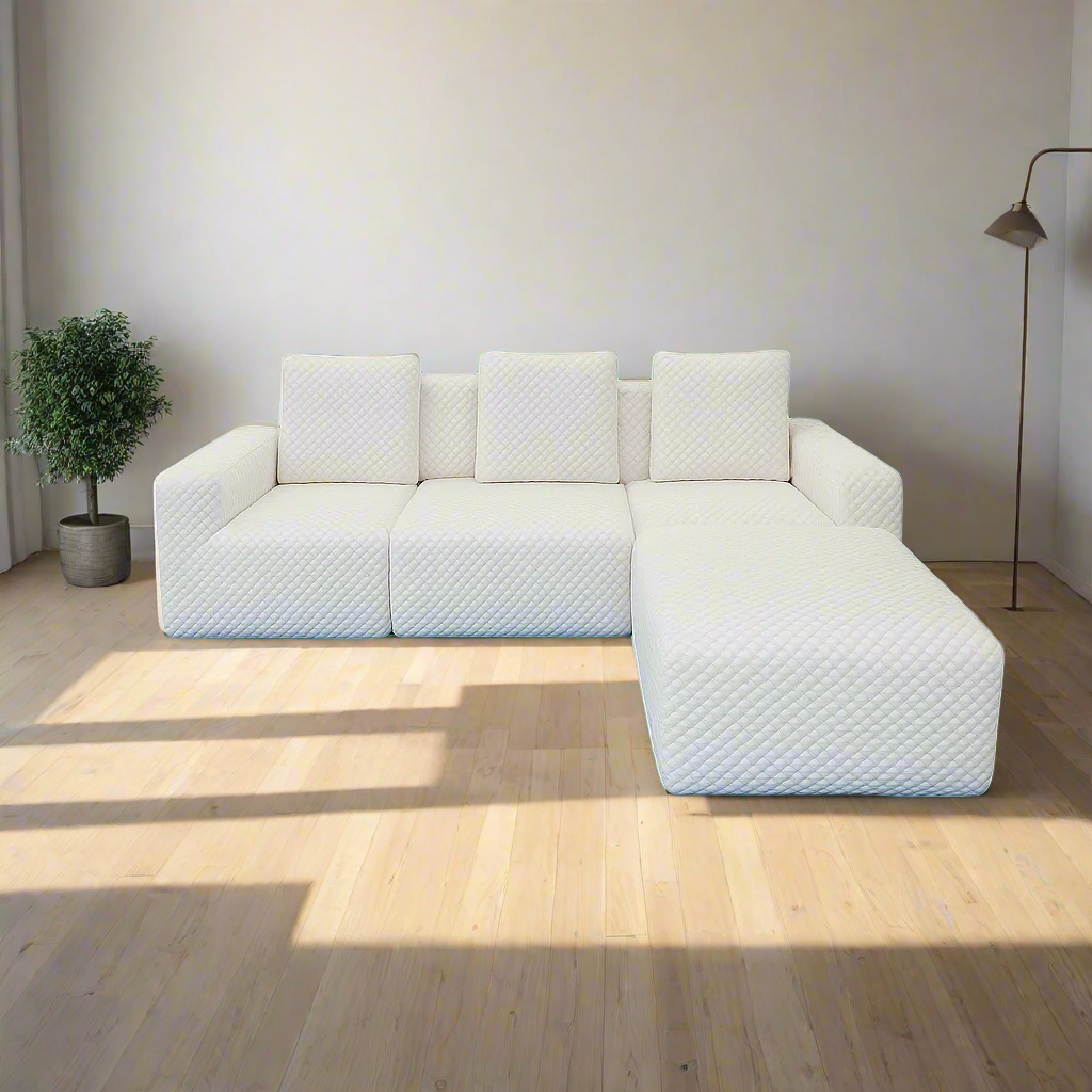 Shangrila Modular Compressed Sofa – Premium Textured Edition