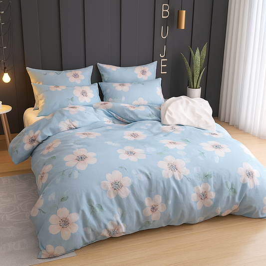 Sky Blossom Pure Cotton Bedding Set