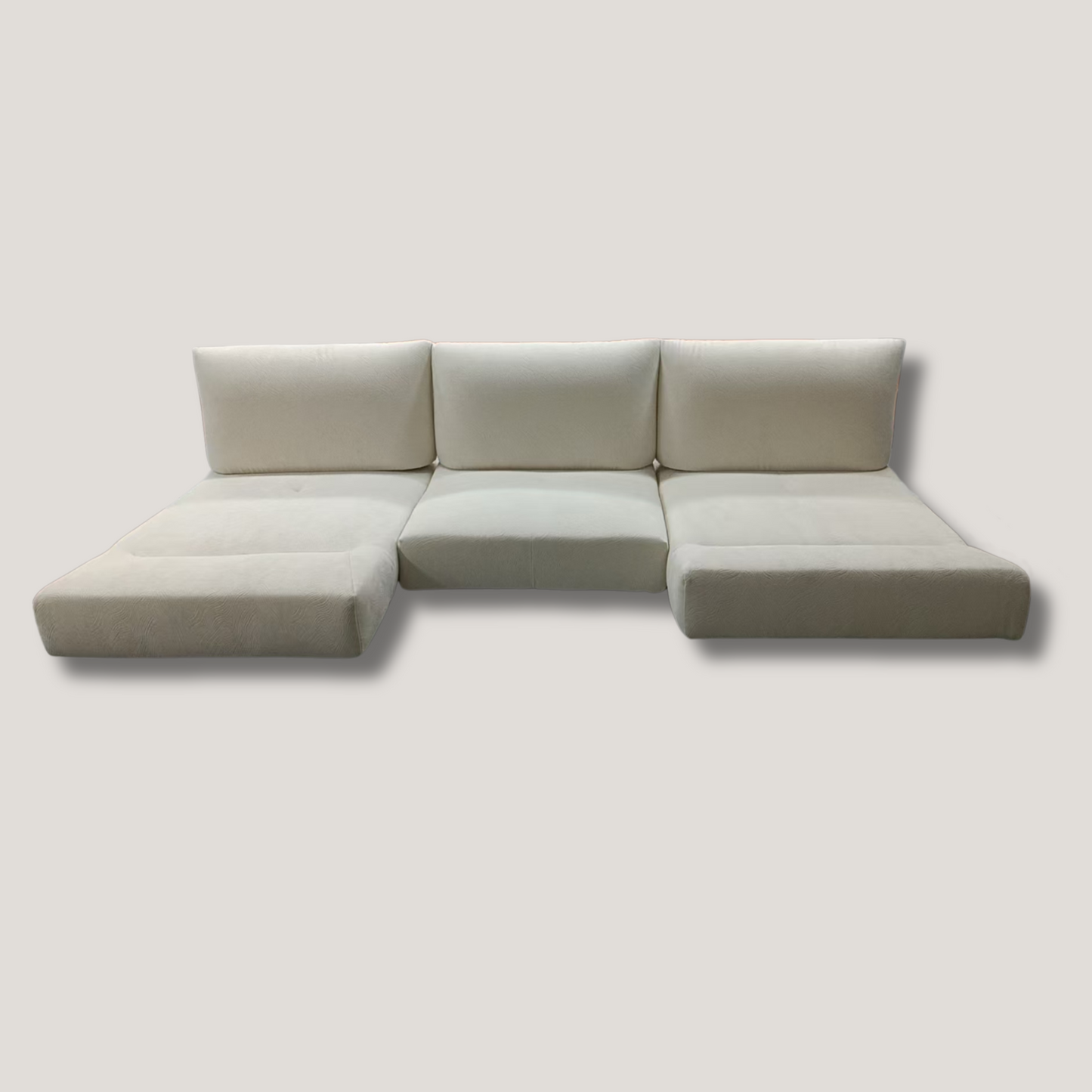 Convertible Cognac Leather Sofa