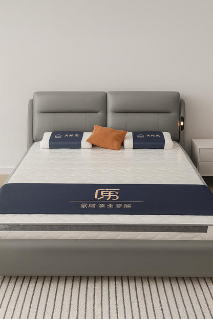 LumiRest Premium Leather Bed
