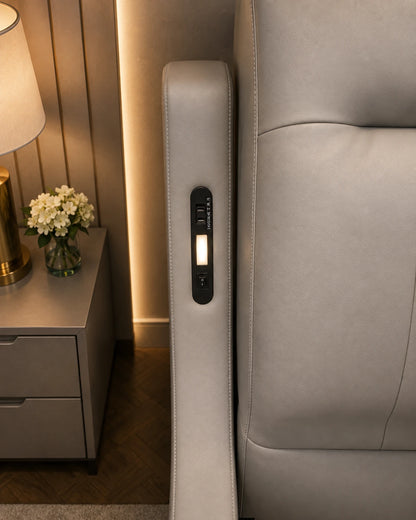 LumiRest Premium Leather Bed