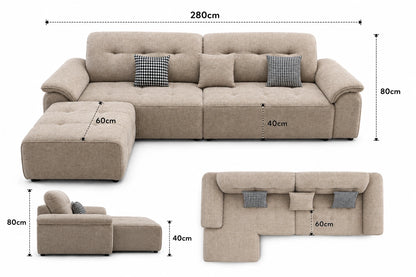 Verano Luxe Modular Sofa with Chaise